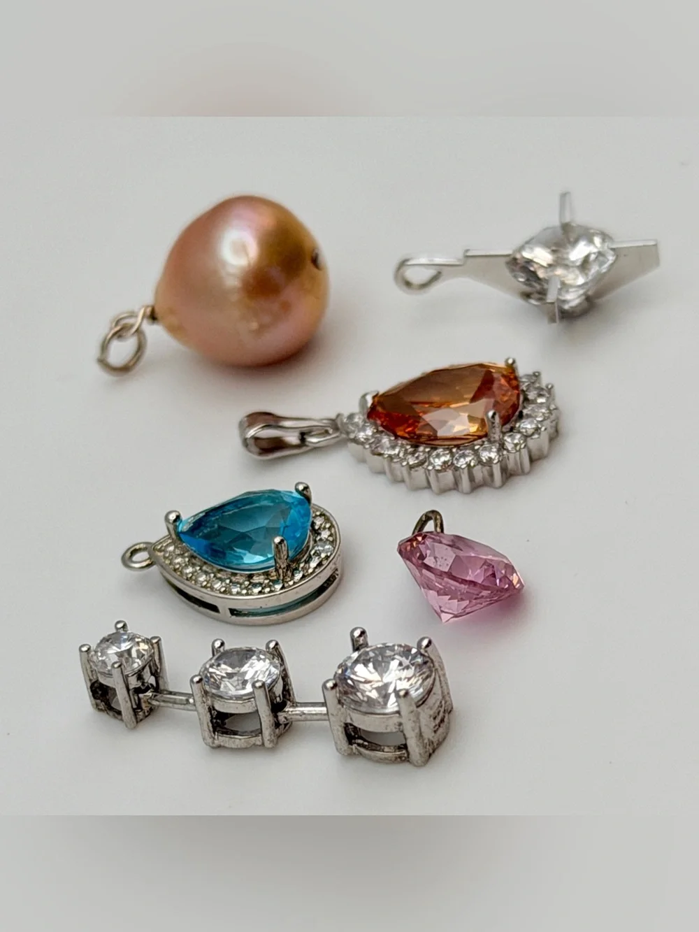 Lot of 6 Pendants Dainty Feminine Cute